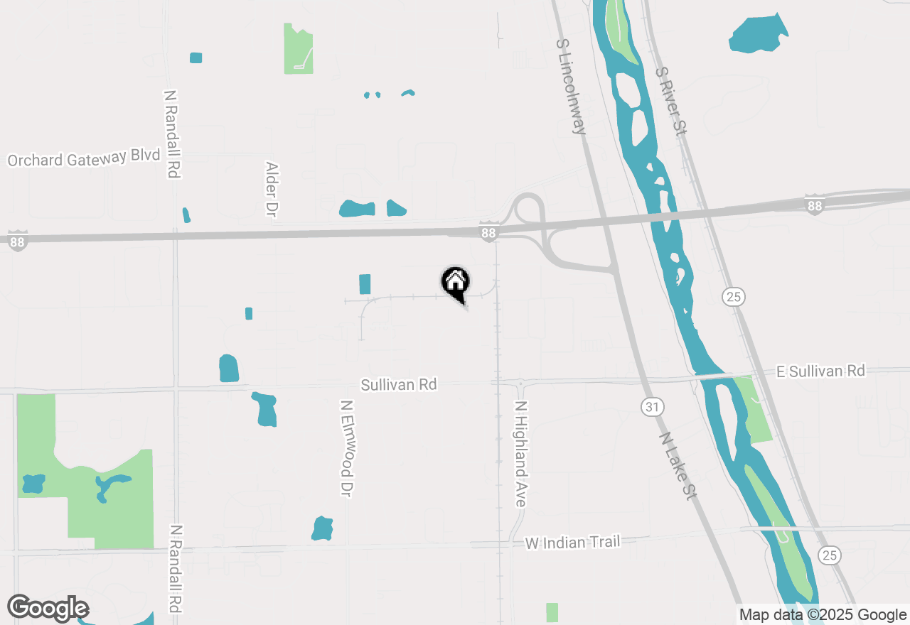 Map of 728 Tinley Drive, Aurora, IL 60506