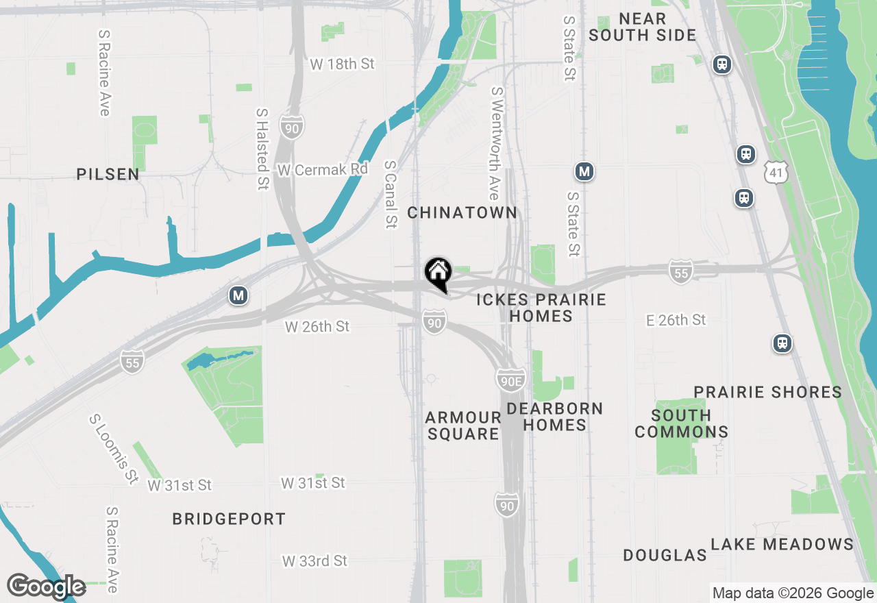 Map of 318 E 25th Place #2E, Chicago, IL 60616