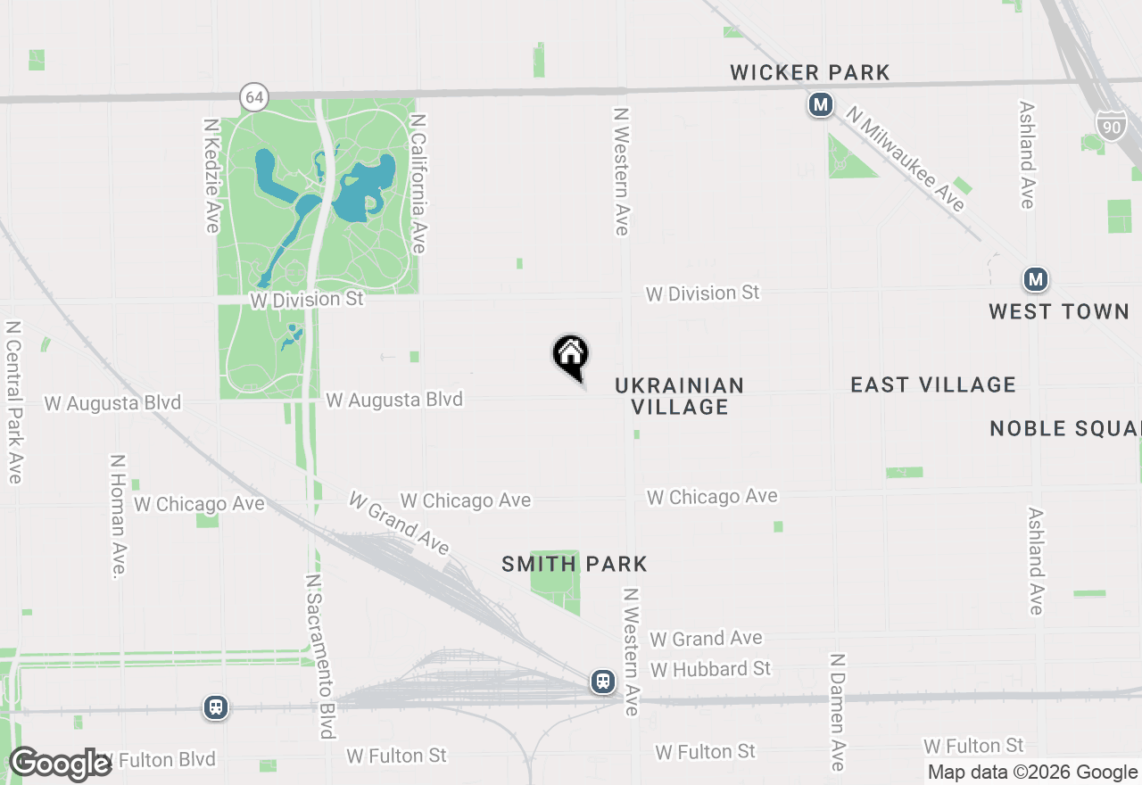 Map of 2502 W Augusta Boulevard #3, Chicago, IL 60622