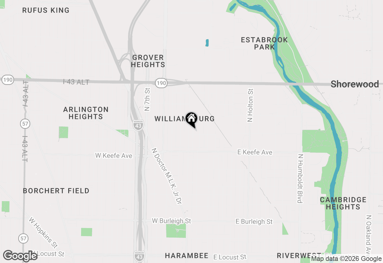 Map of 3709 N 2nd Ln, Milwaukee, WI 53212