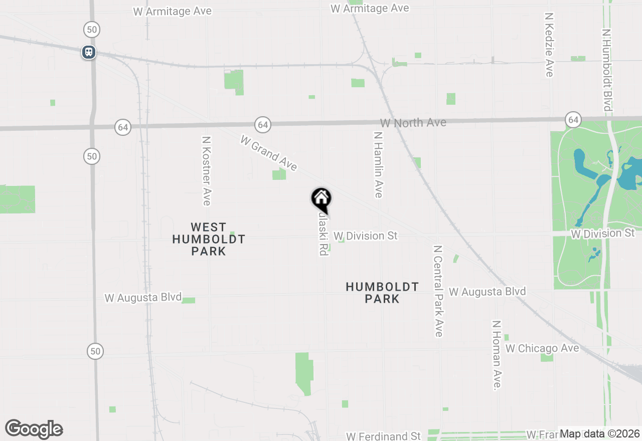 Map of 1232 N Pulaski Road, Chicago, IL 60651