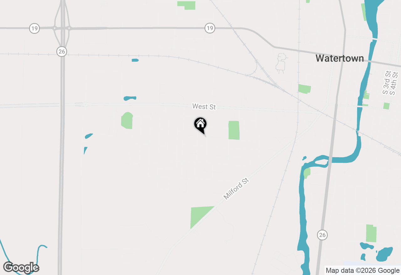 Map of 611 Maple Crest Ln, Watertown, WI 53094