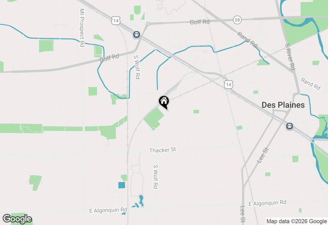 Map of 556 Orchard Court, Des Plaines, IL 60016