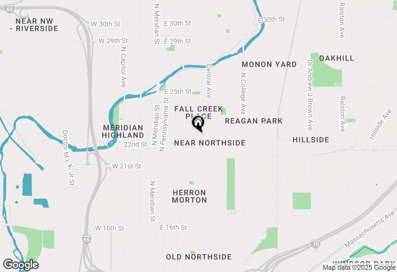 Map of 2228 N New Jersey Street, Indianapolis, IN 46205
