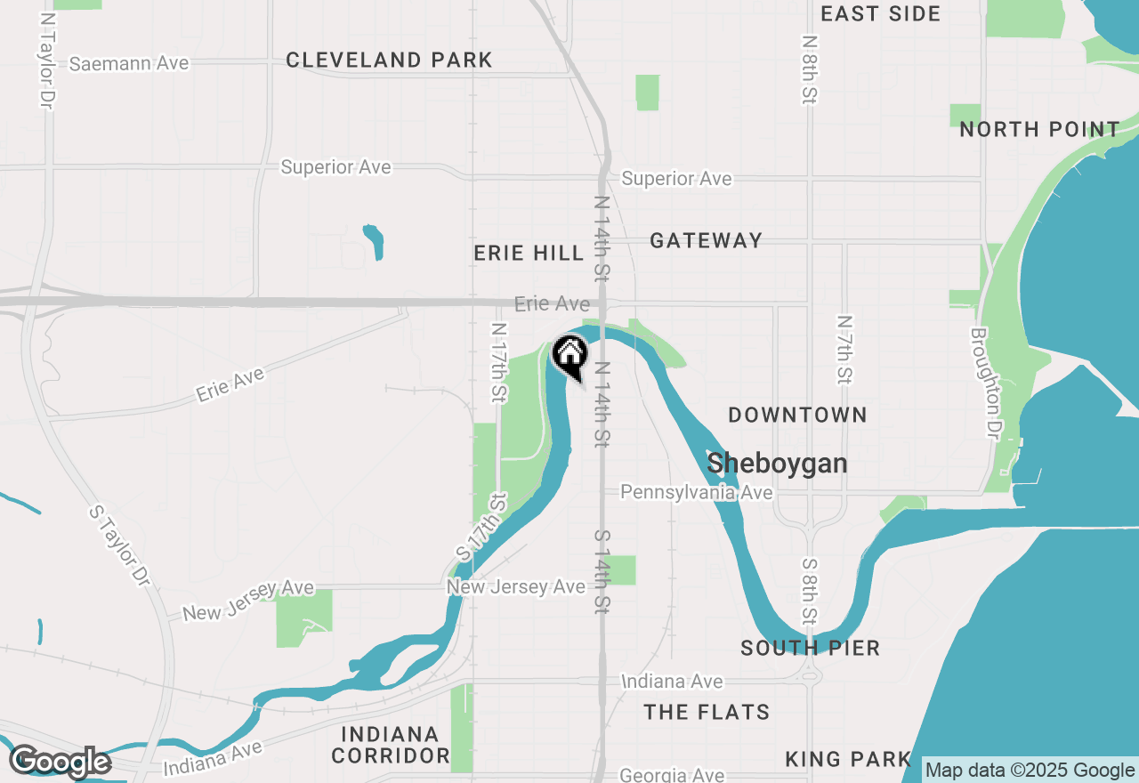 Map of 1512 Wisconsin Ave, Sheboygan, WI 53081