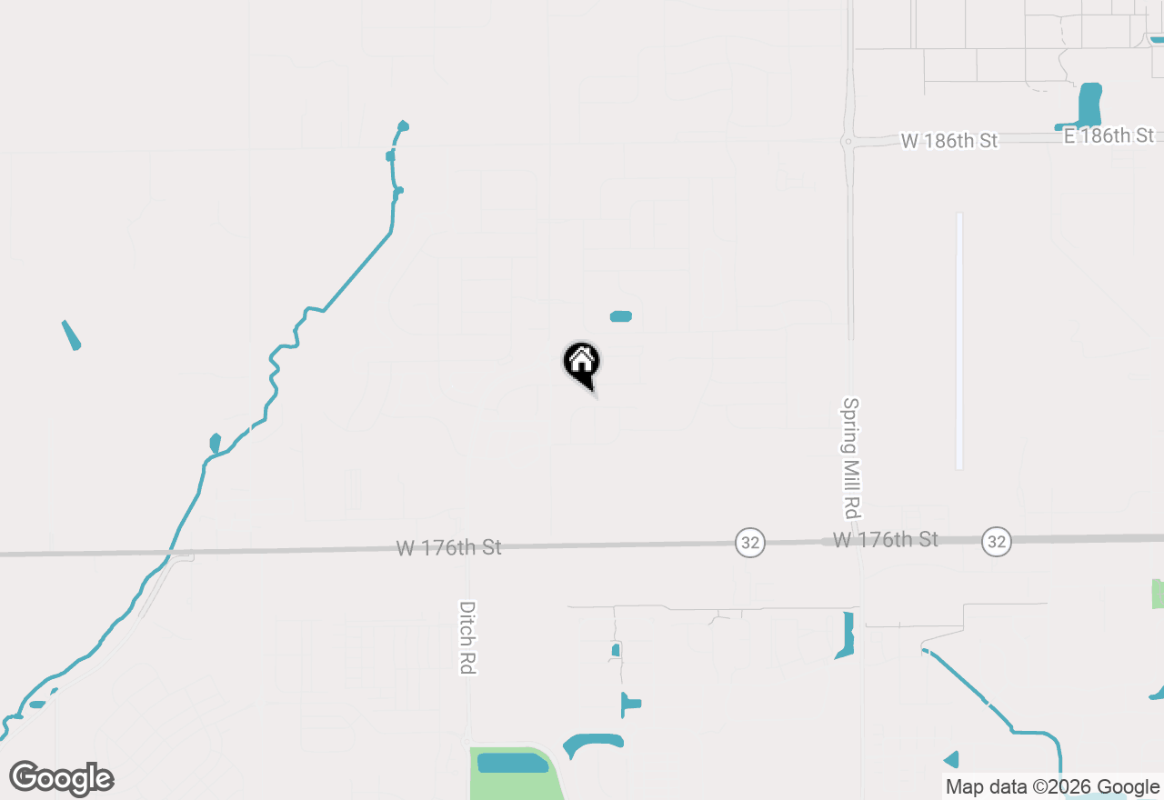 Map of 1052 Cortland Lane, Westfield, IN 46074