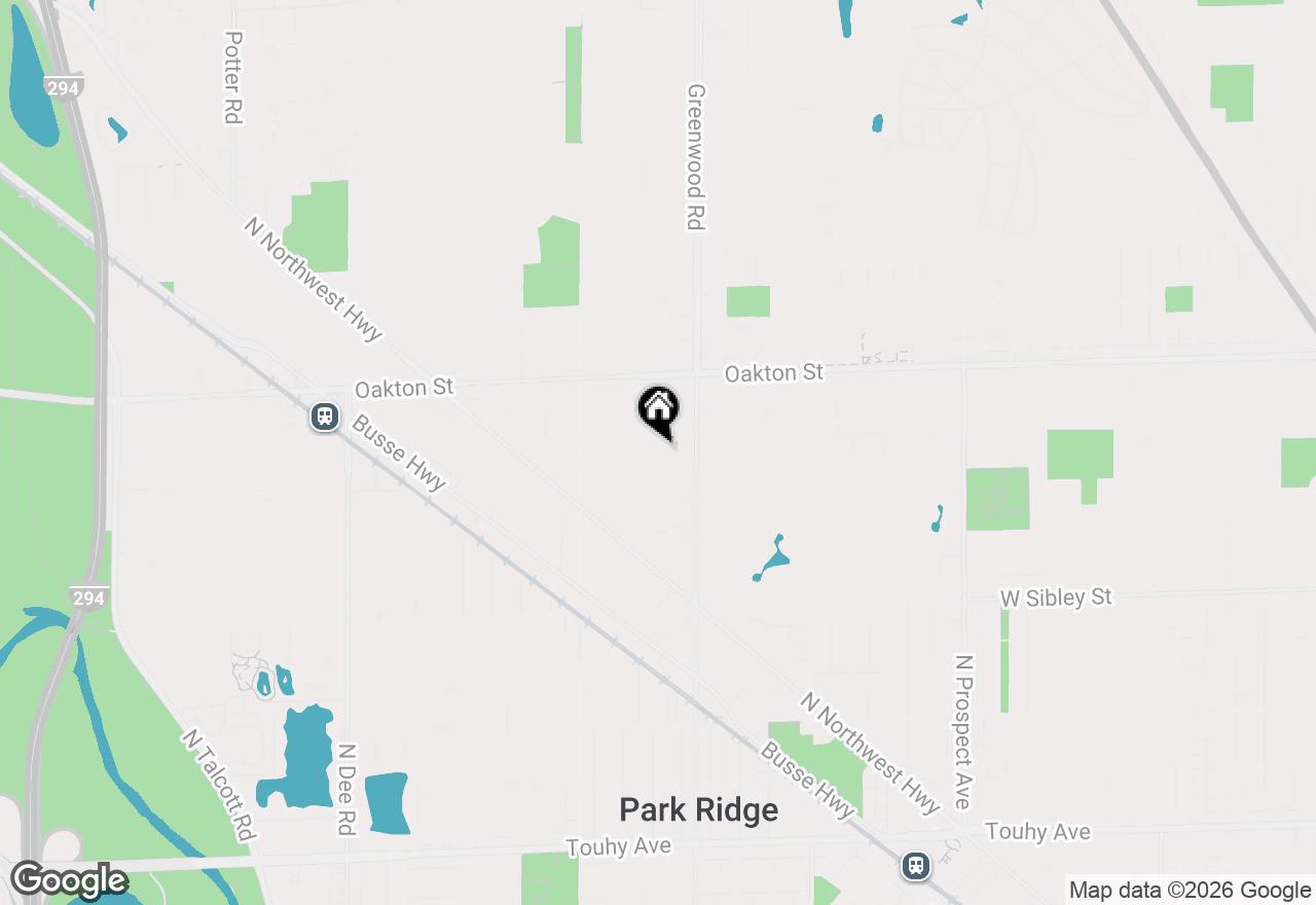 Map of 832 N Delphia Avenue, Park Ridge, IL 60068