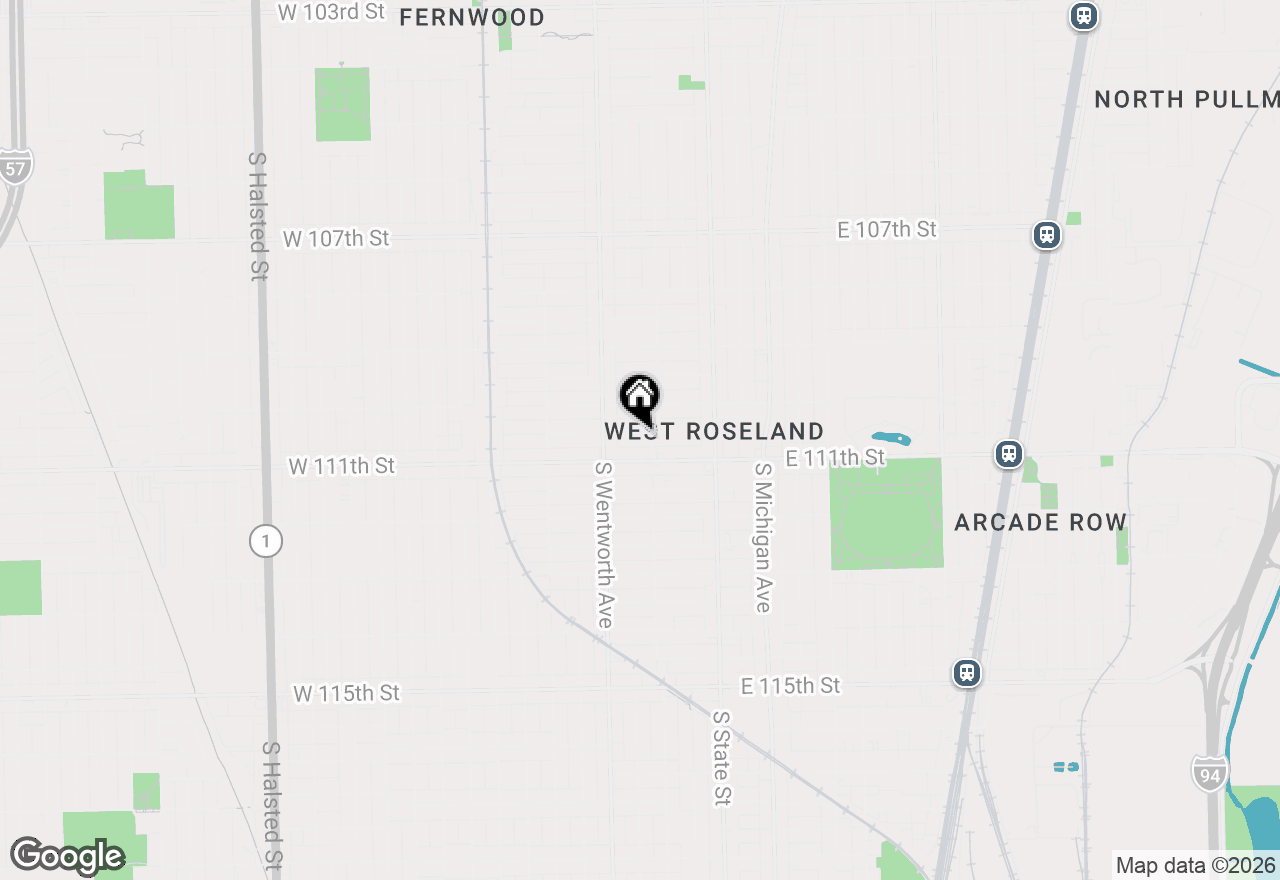 Map of 109 W 110th Place, Chicago, IL 60628