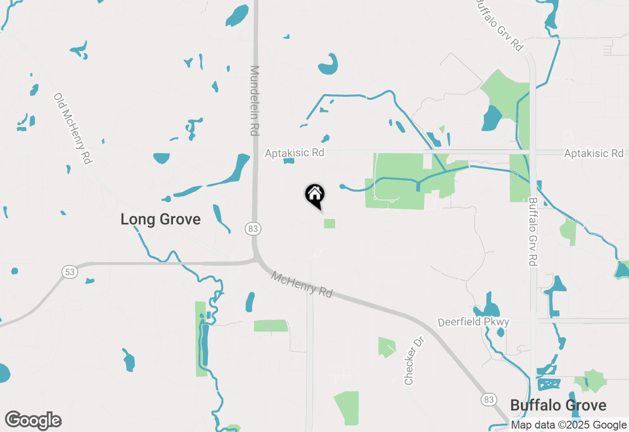 Map of 1485 Oxford Drive, Buffalo Grove, IL 60089