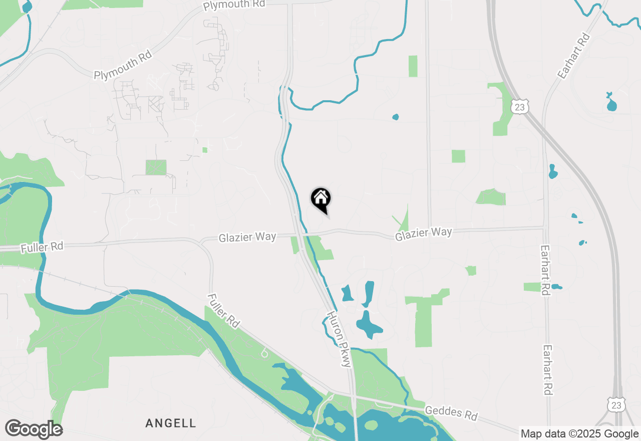 Map of 1027 Young Place, Ann Arbor, MI 48105