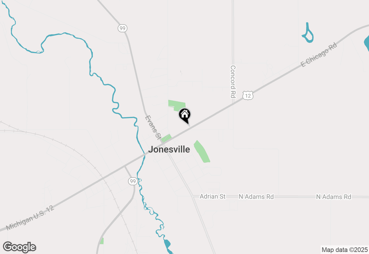 Map of 425 E Chicago Street, Jonesville, MI 49250