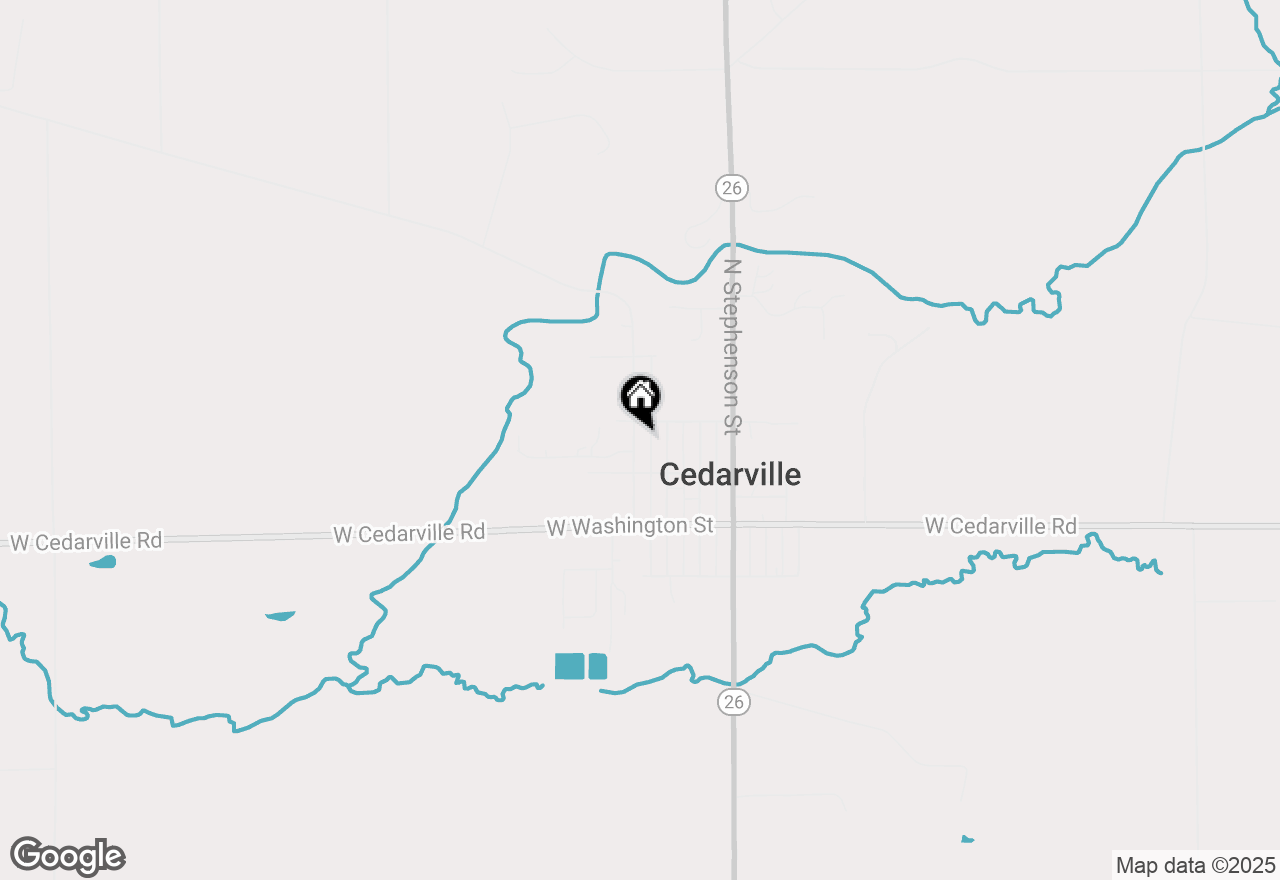 Map of 165 N Mill Street, Cedarville, IL 61013