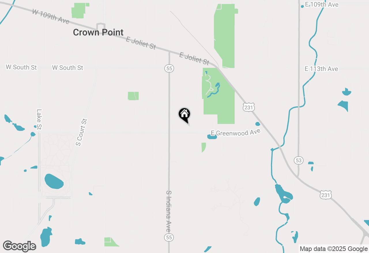 Map of 943 Pawnee Drive, Crown Point, IN 46307