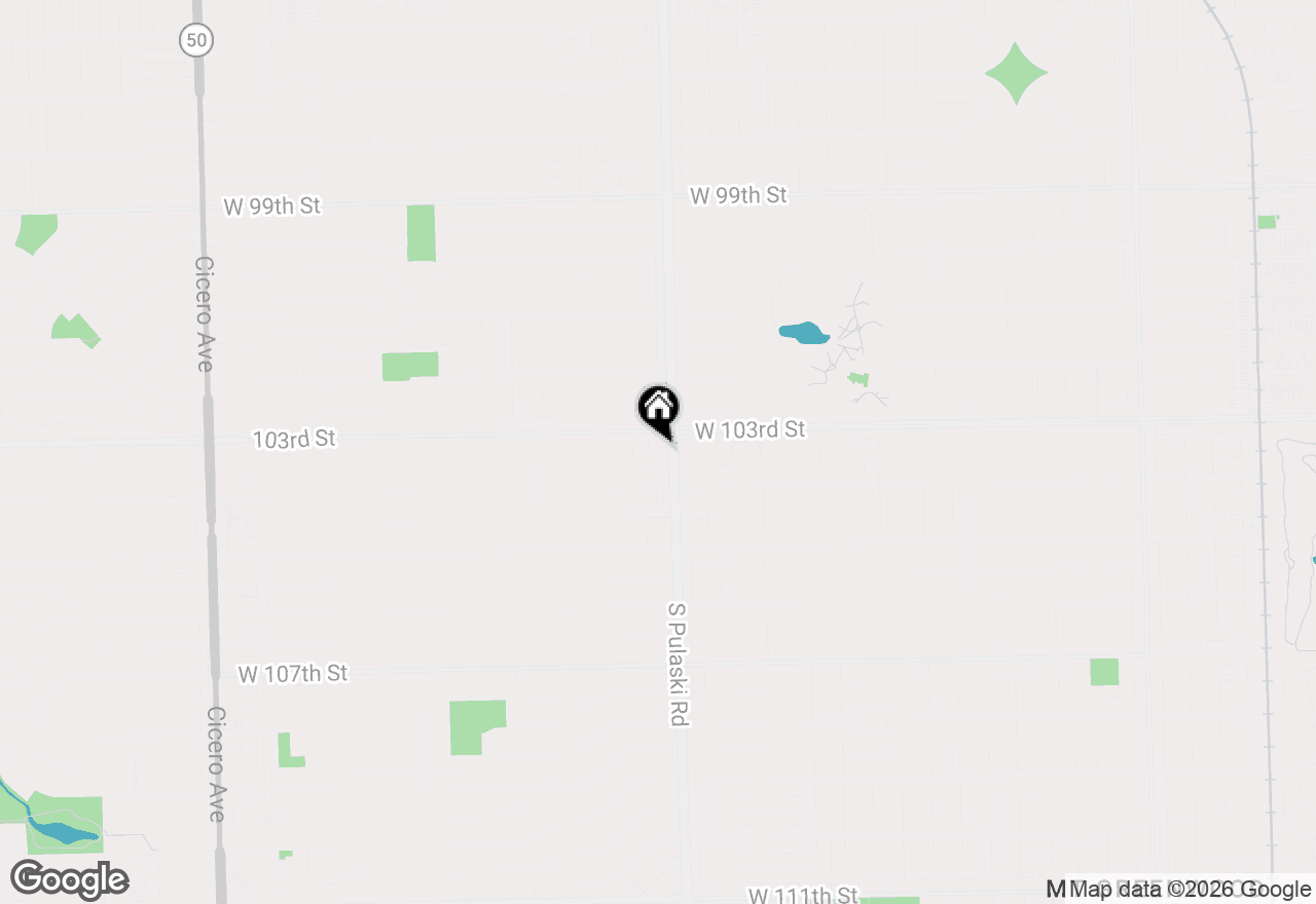 Map of 10316 S Pulaski Road #303, Oak Lawn, IL 60453
