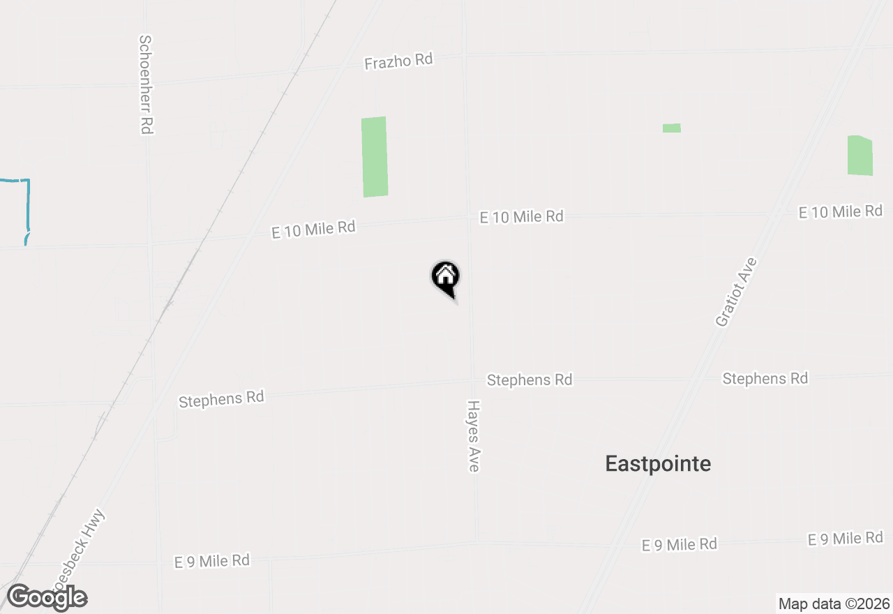 Map of 14921 Myola Avenue, Warren, MI 48089