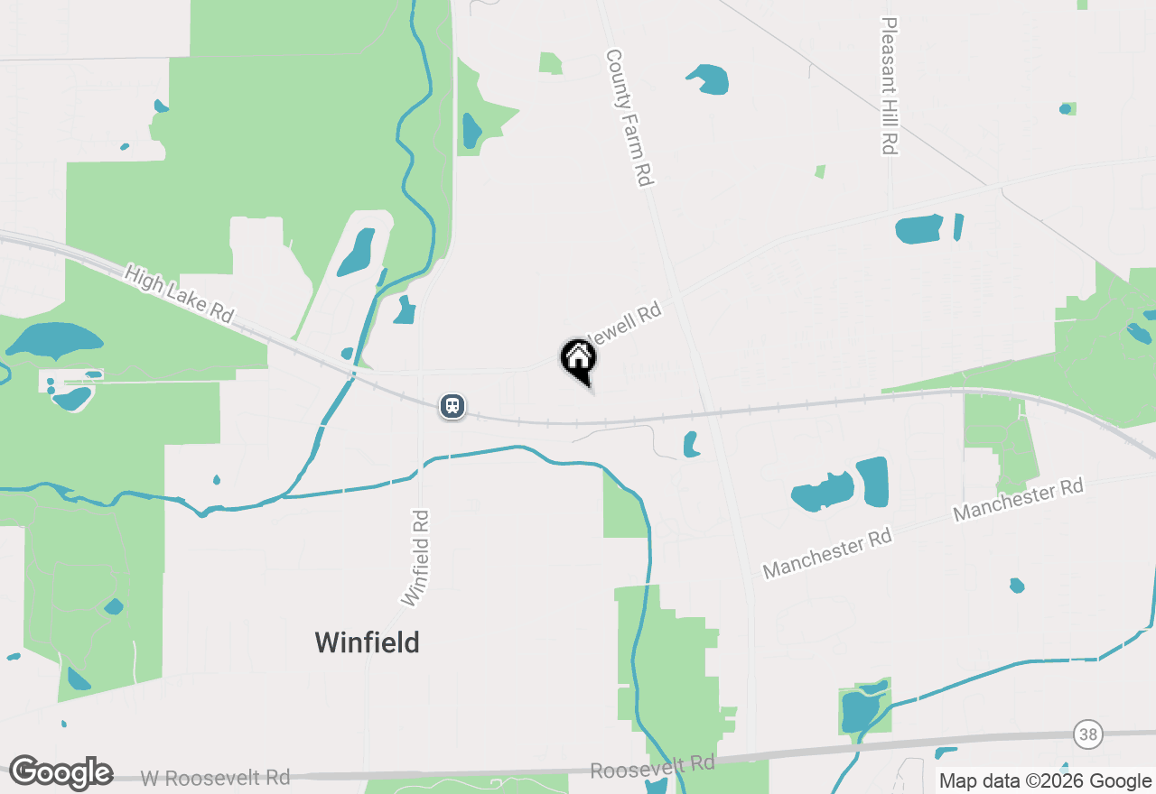 Map of 27W180 Cooley Avenue, Winfield, IL 60190