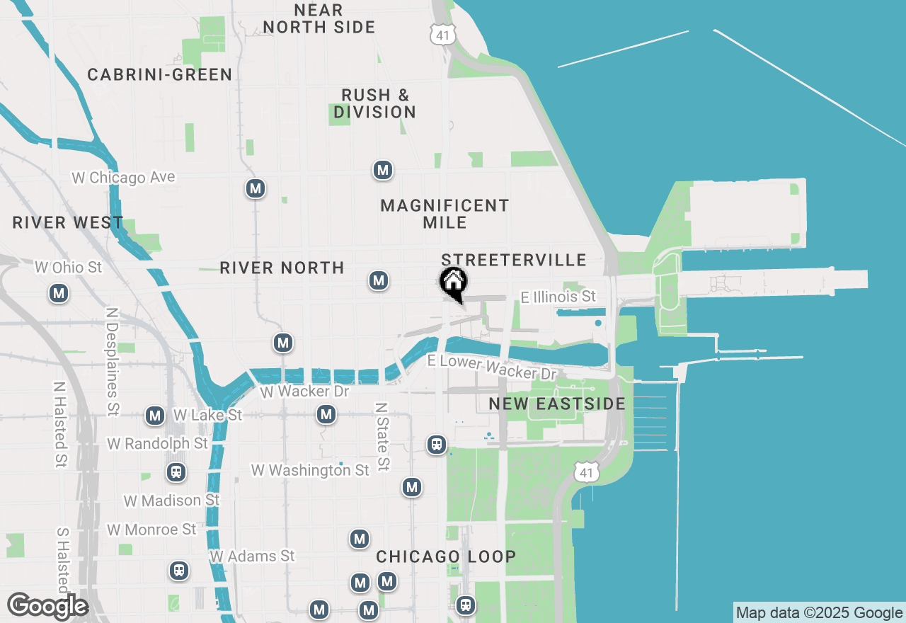 Map of 435 N Michigan Avenue #805, Chicago, IL 60611