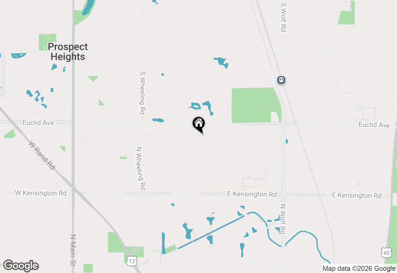 Map of 1108 E Barberry Lane, Mount Prospect, IL 60056