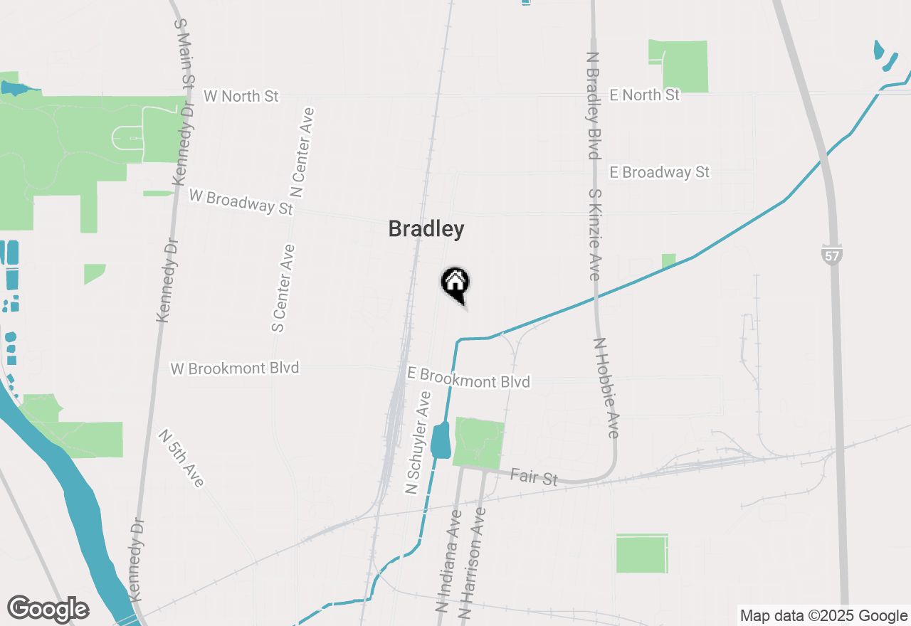 Map of 453 S Dearborn Avenue, Bradley, IL 60915