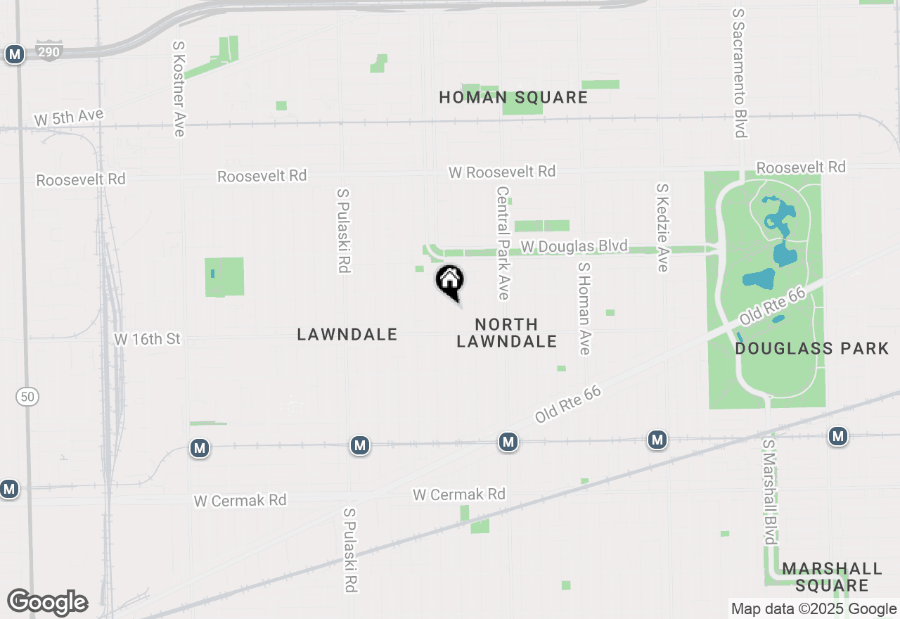 Map of 1523 S Ridgeway Avenue, Chicago, IL 60623