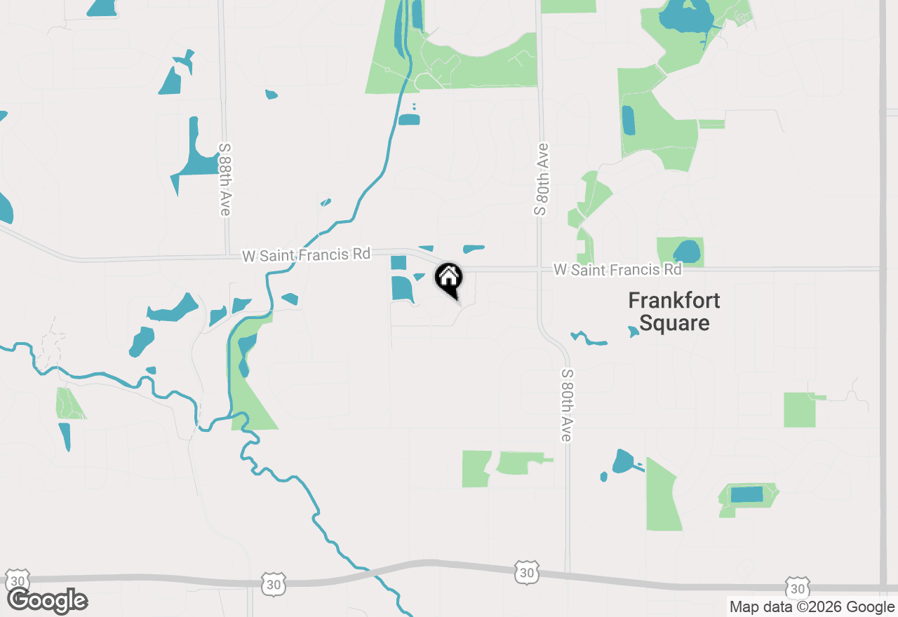 Map of 8233 W Chestnut Court, Frankfort, IL 60423