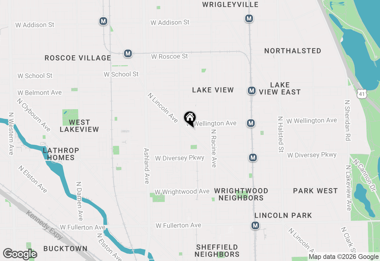 Map of 2943 N Lincoln Avenue #113, Chicago, IL 60657
