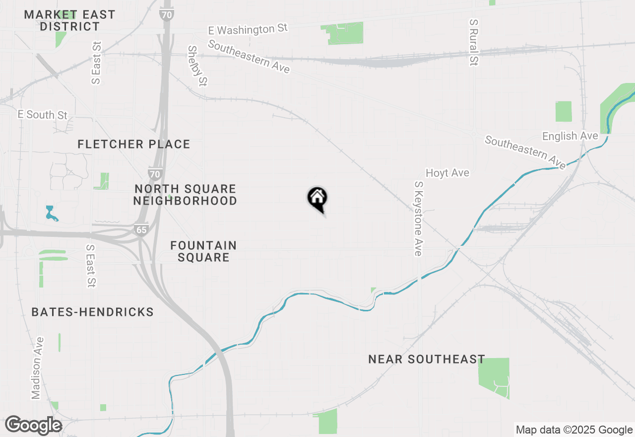 Map of 1720 Woodlawn Avenue, Indianapolis, IN 46203