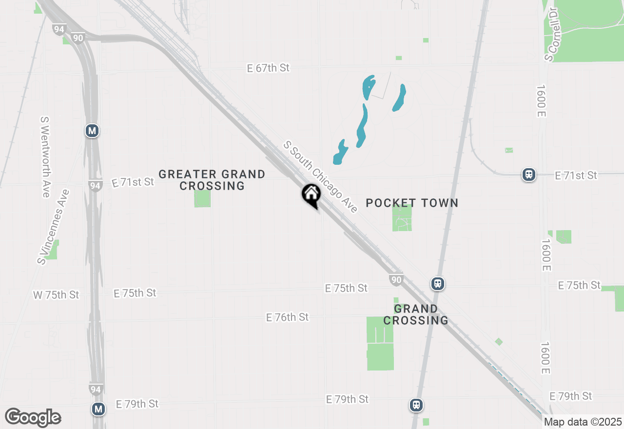 Map of 7219 S Evans Avenue, Chicago, IL 60619