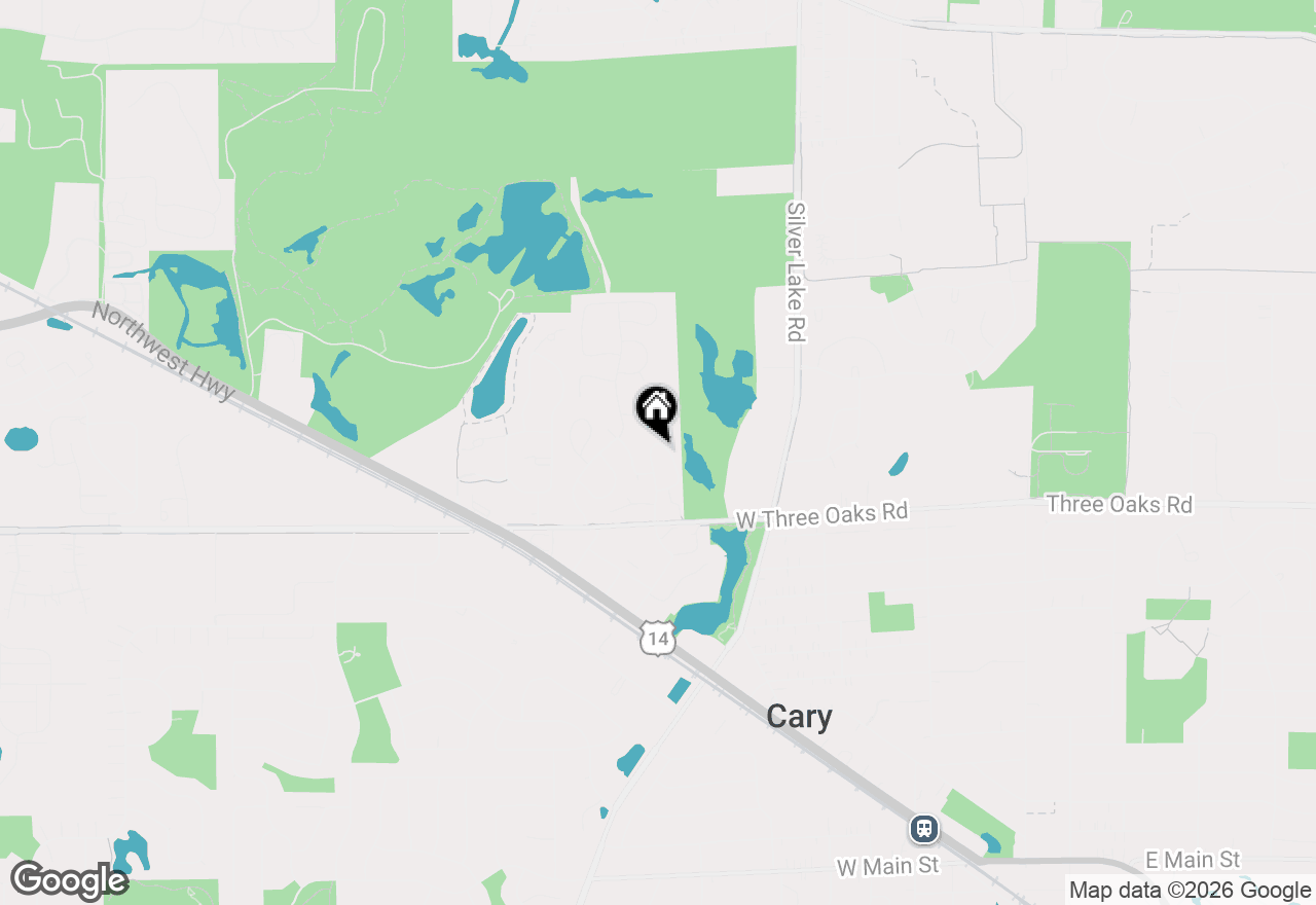 Map of 64 Bright Oaks Circle, Cary, IL 60013