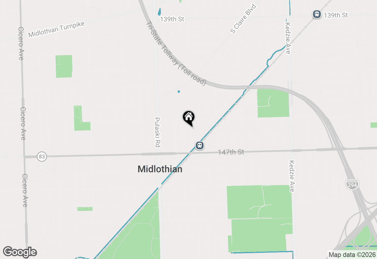 Map of 14538 Hamlin Avenue, Midlothian, IL 60445