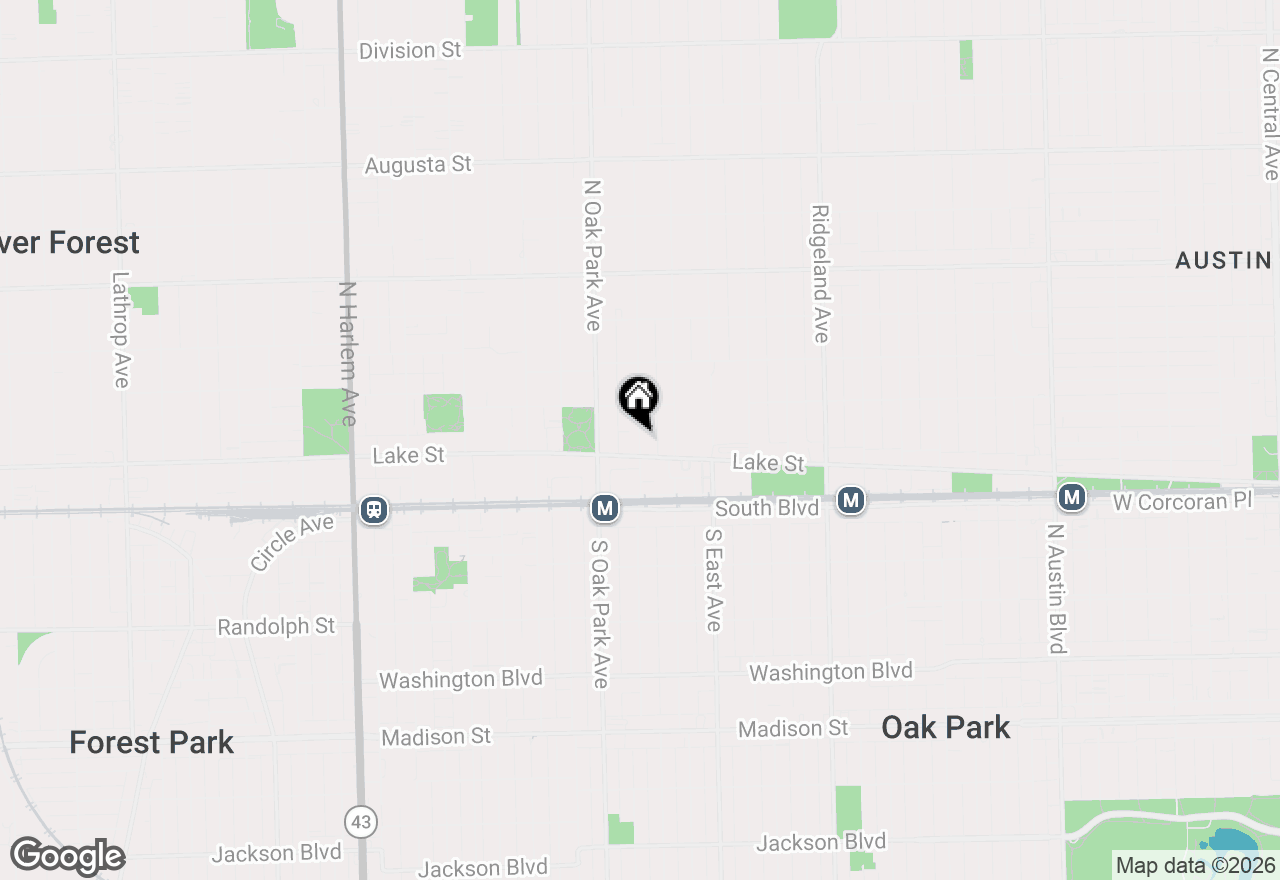 Map of 147 N Euclid Avenue #202, Oak Park, IL 60302