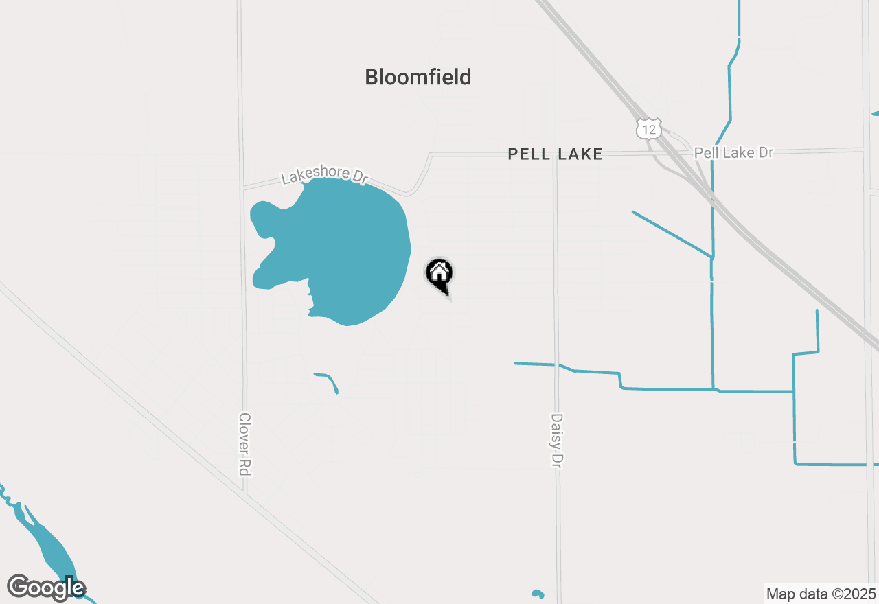 Map of W1049 Violet Rd, Genoa City, WI 53128