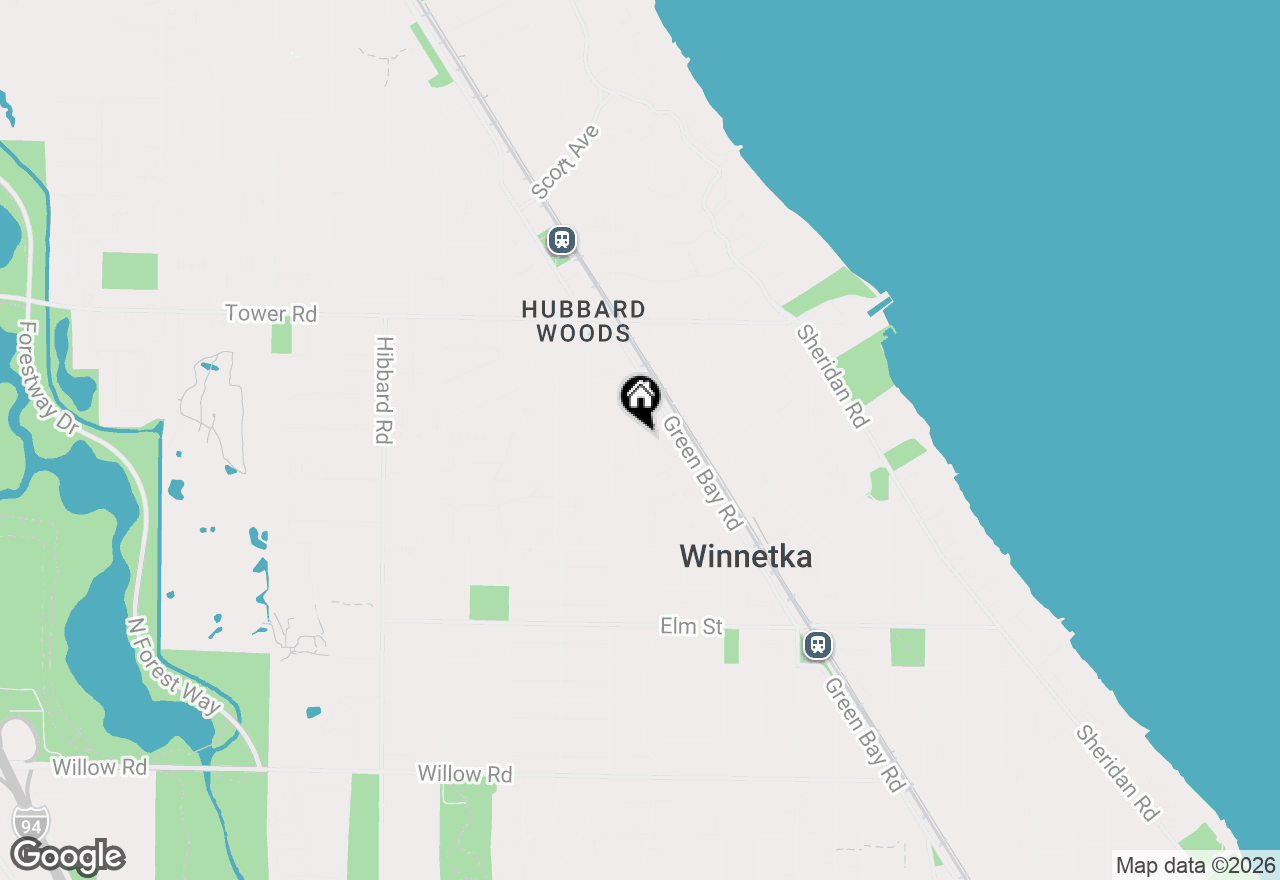 Map of 747 Walden Road, Winnetka, IL 60093
