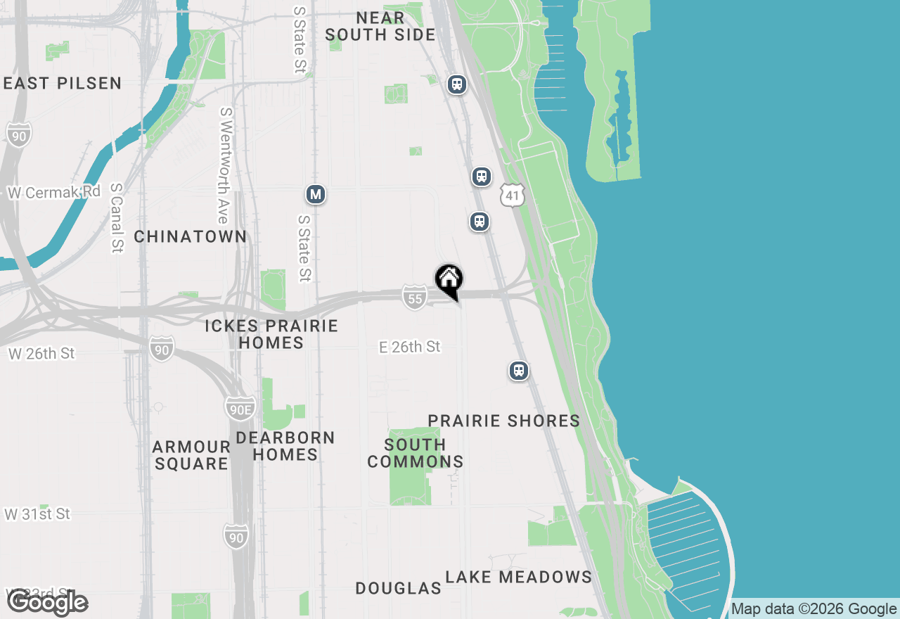 Map of 346 E 25th Place #25, Chicago, IL 60616