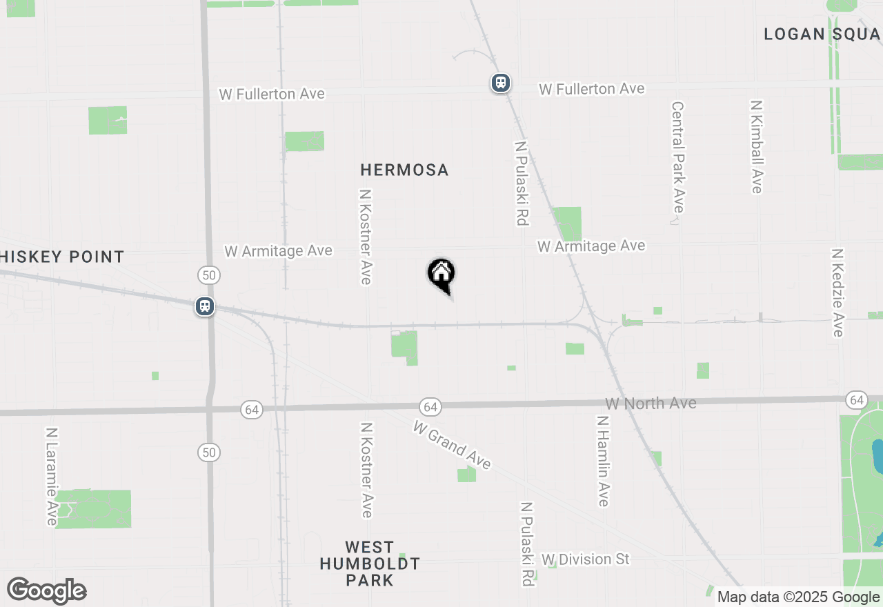 Map of 1832 N Keeler Avenue, Chicago, IL 60639