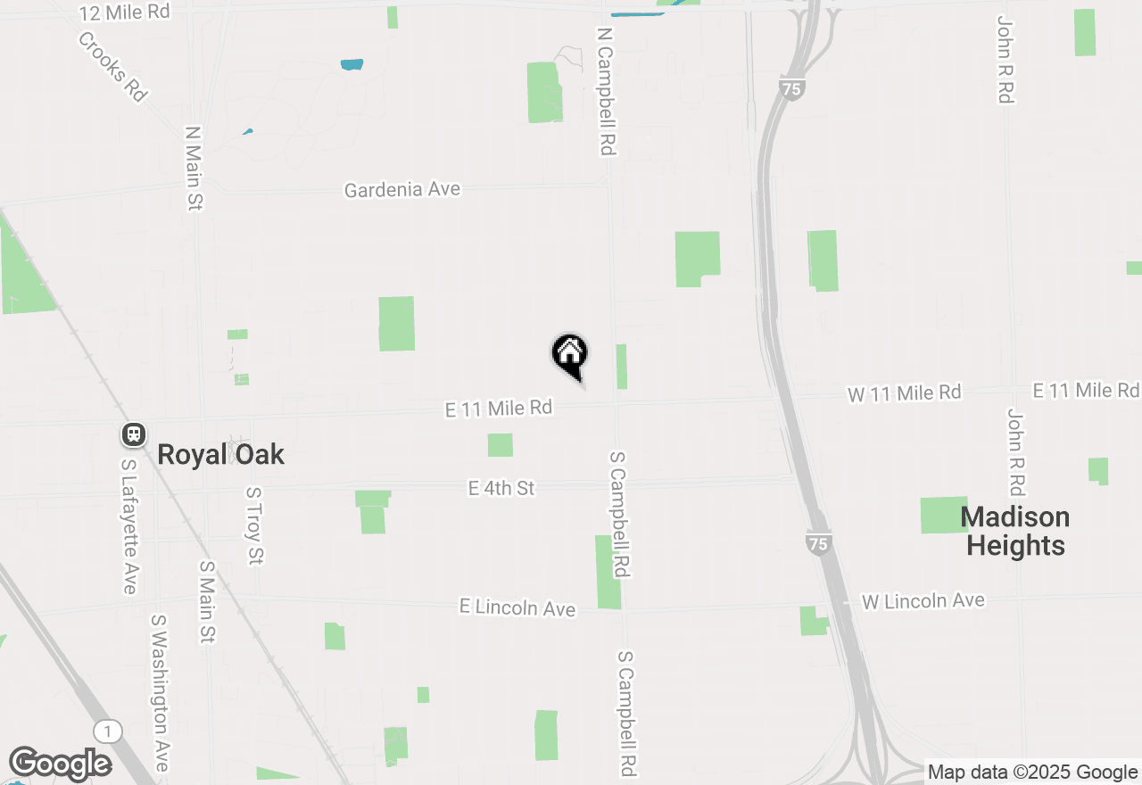 Map of 114 N Connecticut Avenue, Royal Oak, MI 48067