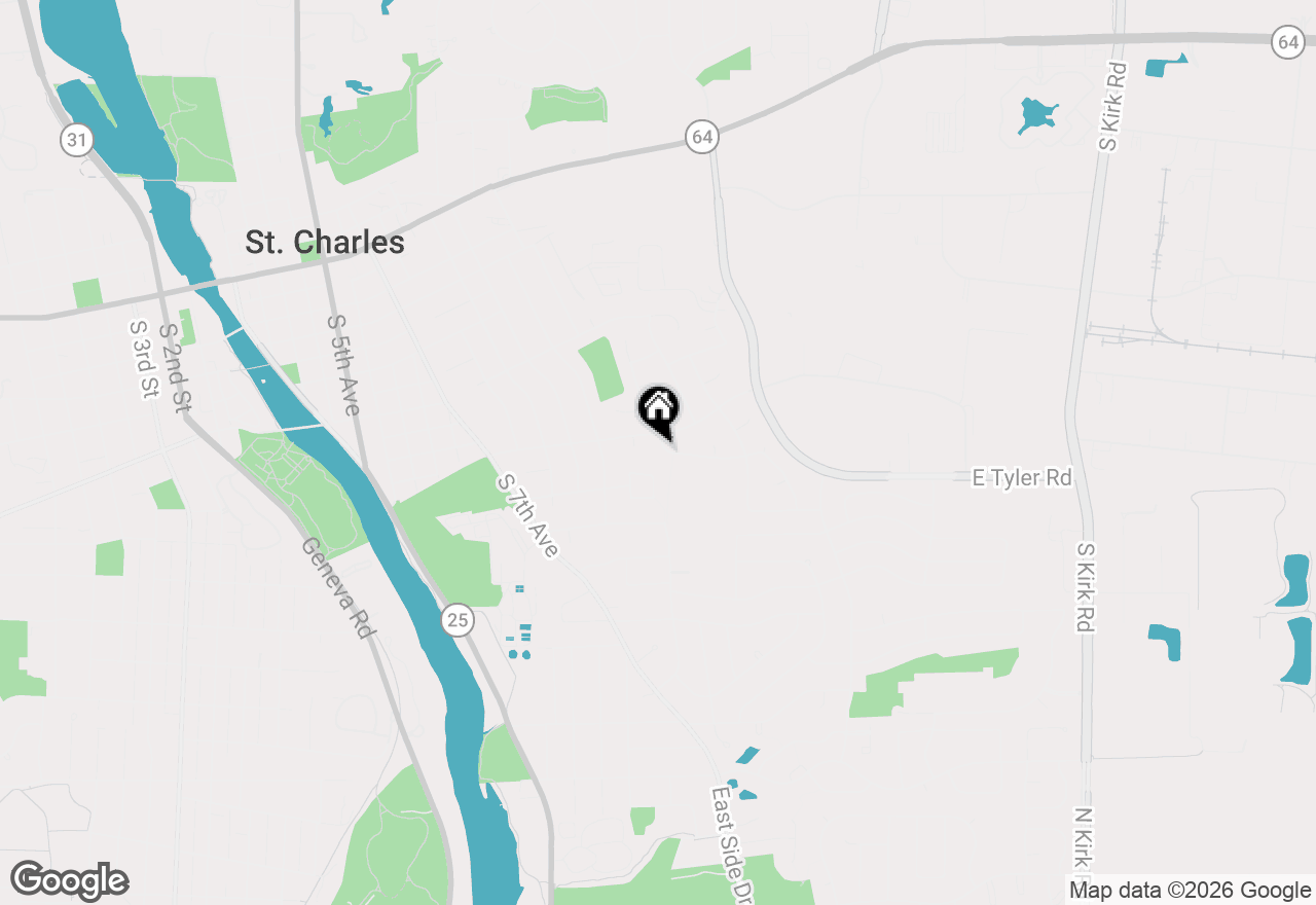 Map of 1425 Banbury Avenue, St. Charles, IL 60174
