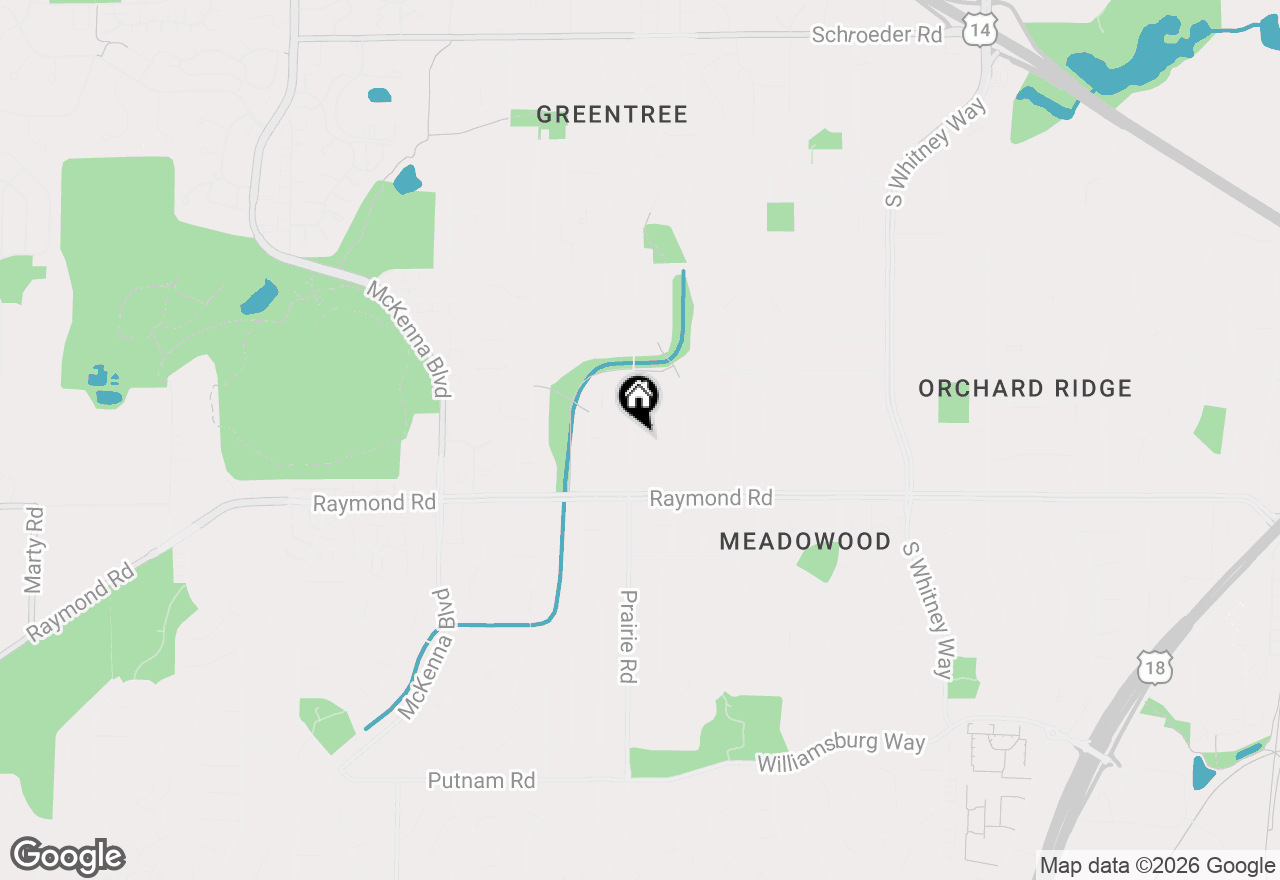 Map of 1717 Prairie Road, Madison, WI 53711