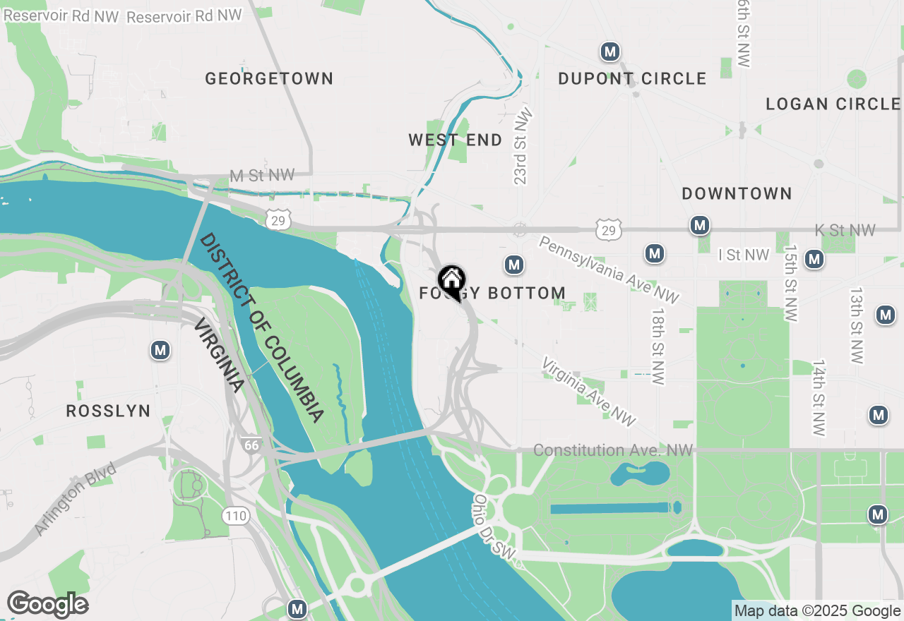 Map of 2500 Virginia Ave Nw #714, Washington, DC 20037