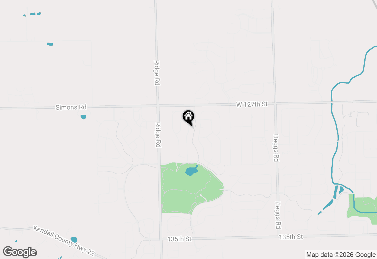 Map of 12814 Grande Poplar Circle, Plainfield, IL 60585