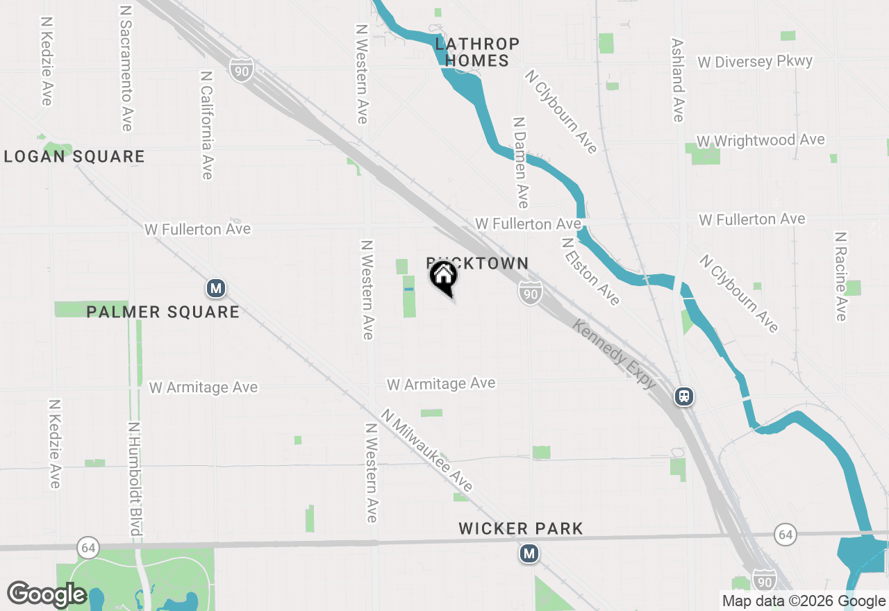 Map of 2142 N Leavitt Avenue, Chicago, IL 60647