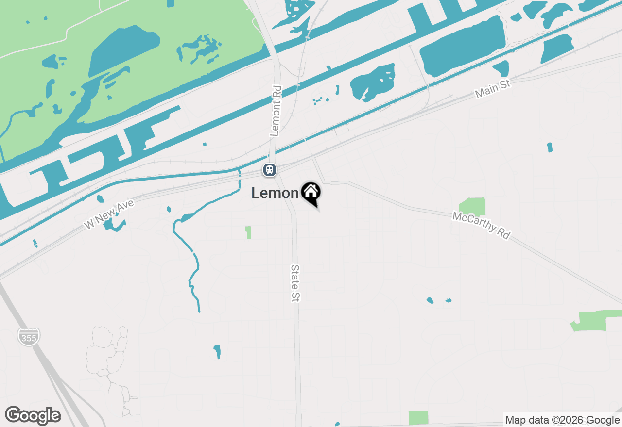 Map of 302 E Division Street, Lemont, IL 60439