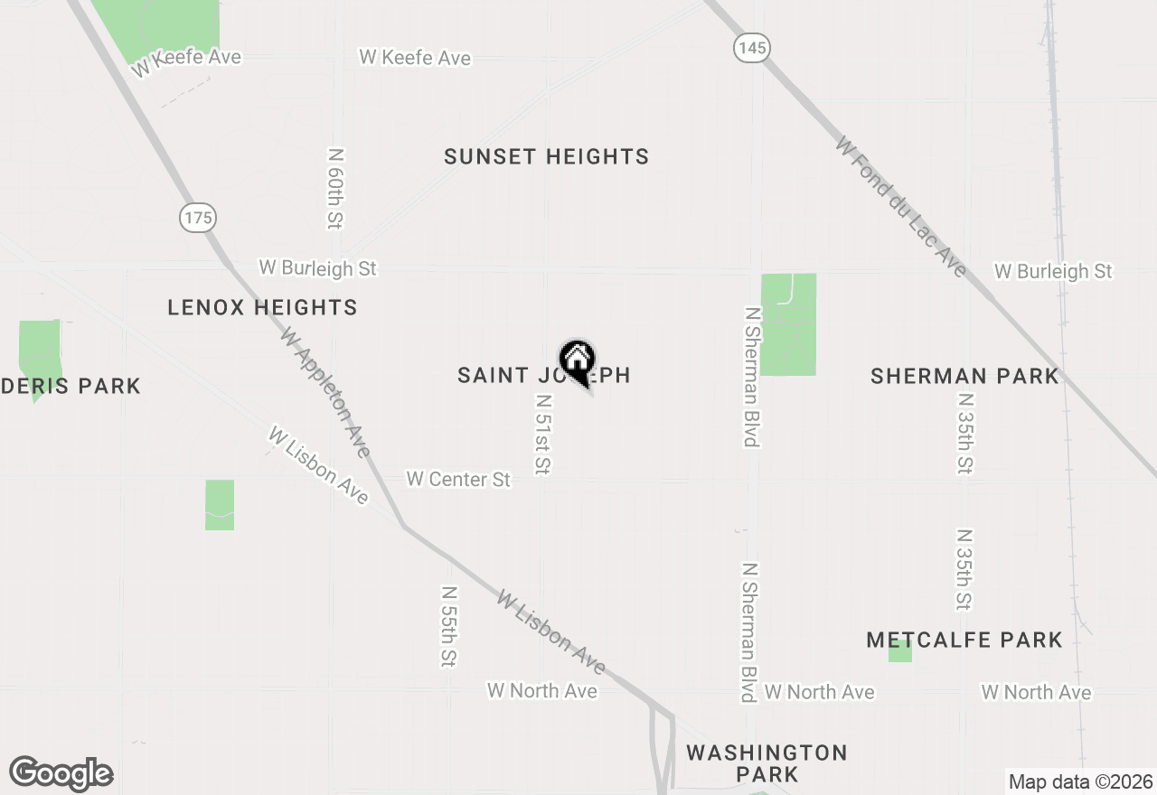 Map of 2844 N 50th St #2846, Milwaukee, WI 53210