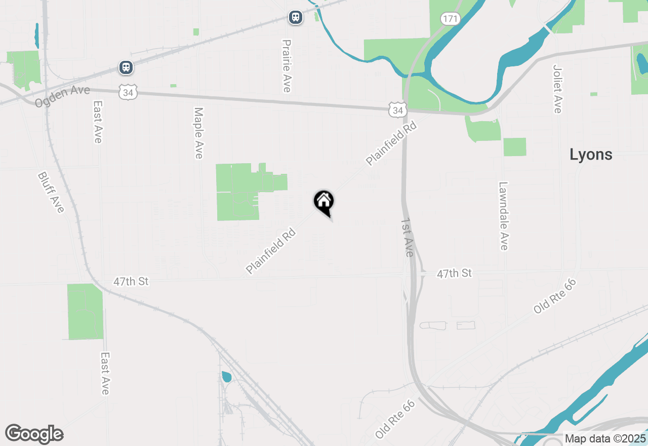 Map of 8802 W 45th Place #7, Brookfield, IL 60513