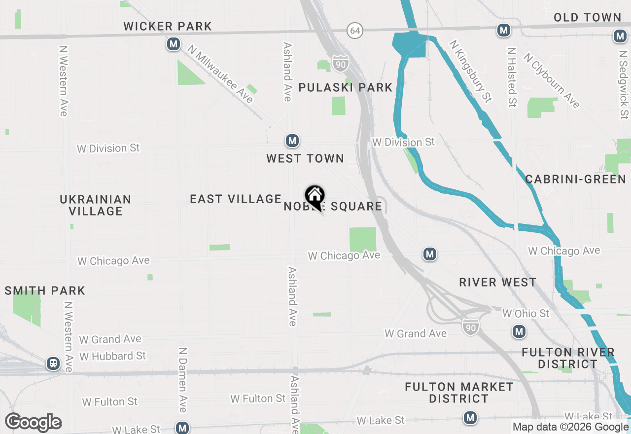 Map of 1511 W Walton Street #1, Chicago, IL 60642