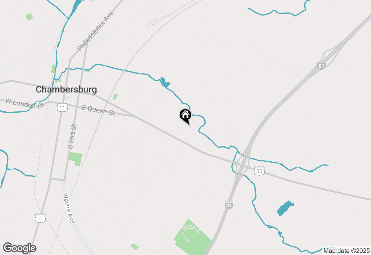 Map of 930 Nelson Street, Chambersburg, PA 17201