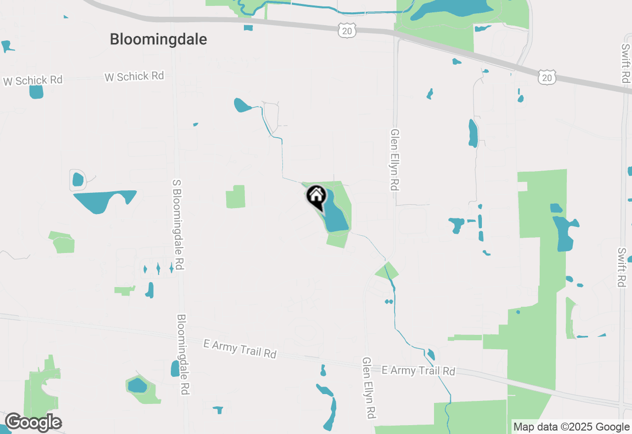 Map of 243 Lakeshore Lane, Bloomingdale, IL 60108