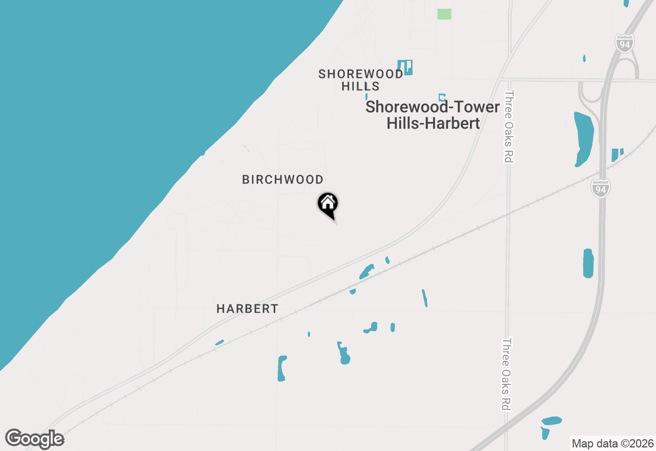 Map of 7110 Horseshoe Drive, Three Oaks, MI 49128