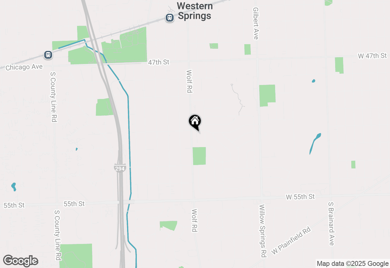 Map of 5104 Johnson Avenue, Western Springs, IL 60558