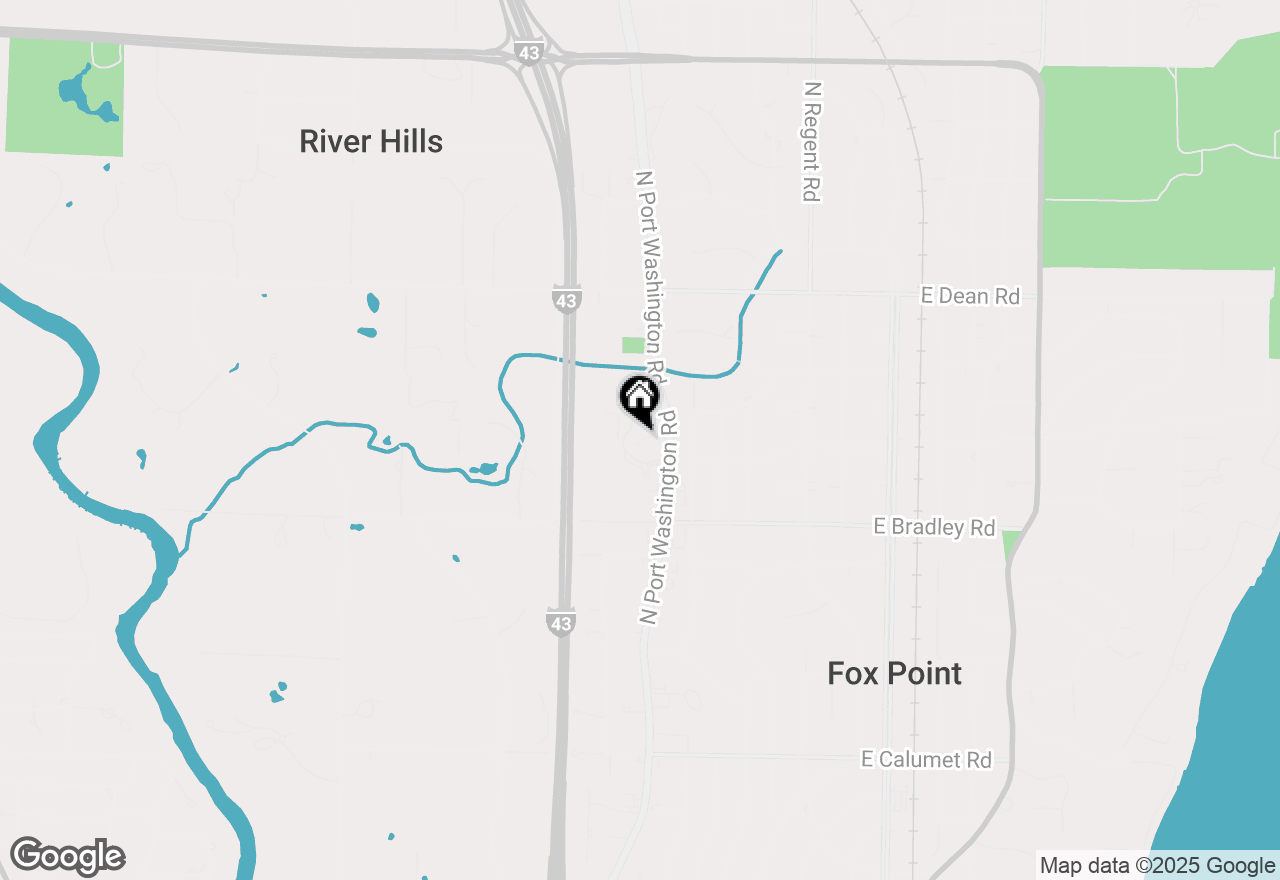 Map of 464 W Willow Ct, Fox Point, WI 53217